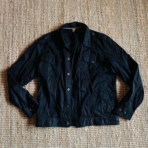 Analog (Burton) black trucker jacket. XL